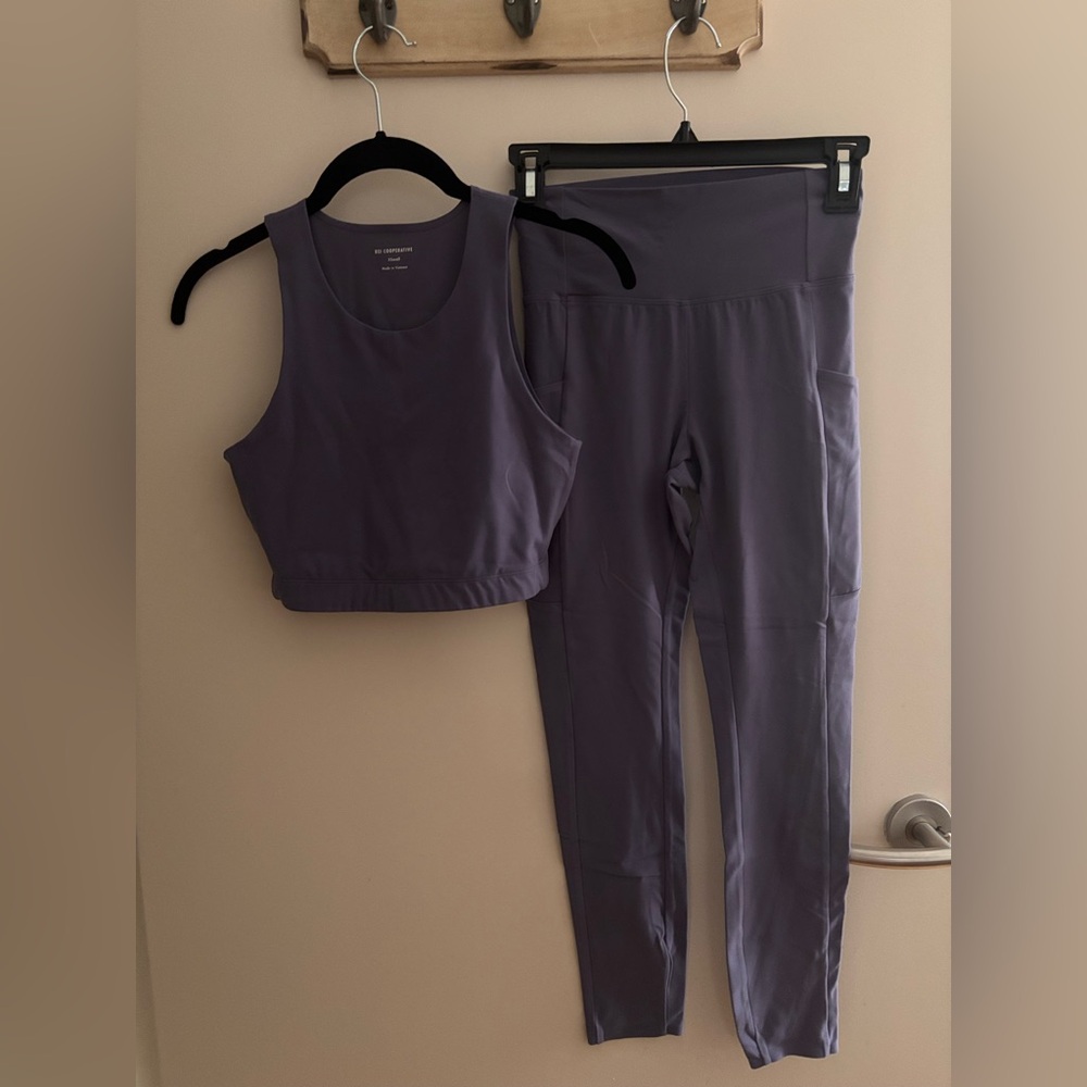 REI Cooperative Lavender workout set